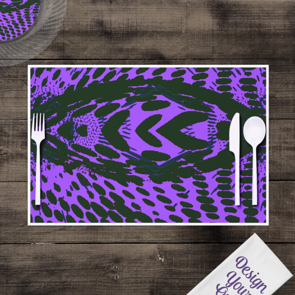 Custom Design - Disposable Paper Placemat - In Context