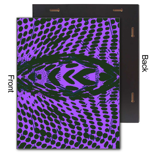 Custom Design - 11x14 Wood Print - Front & Back View