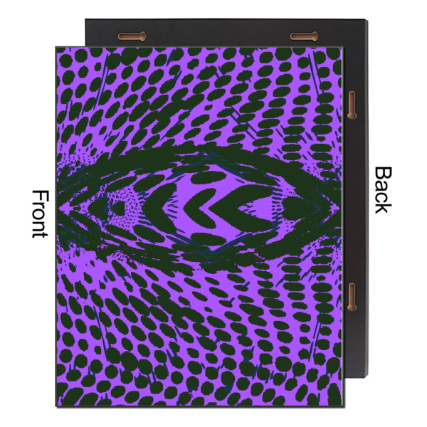 Custom Design - 16x20 Wood Print - Front & Back View