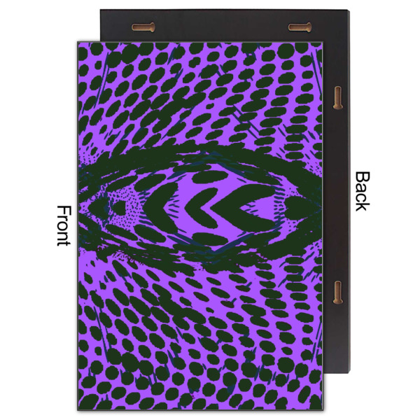 Custom Design - 20x30 Wood Print - Front & Back View