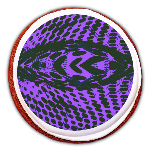 Custom Design - Printed Icing Circle - Large - On Cookie