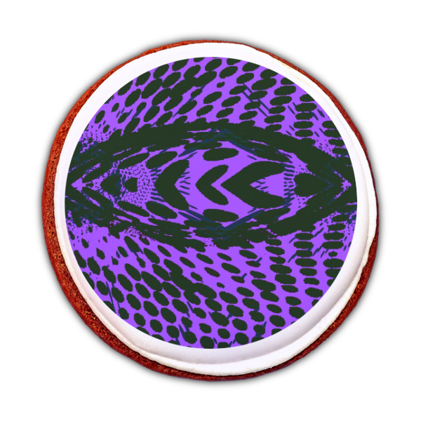 Custom Design - Printed Icing Circle - Medium - On Cookie