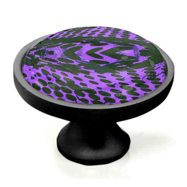 Custom Design - Black Custom Cabinet Knob (Side)