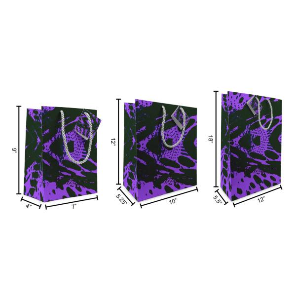 Custom Design - Gift Bags - All Sizes - Dimensions