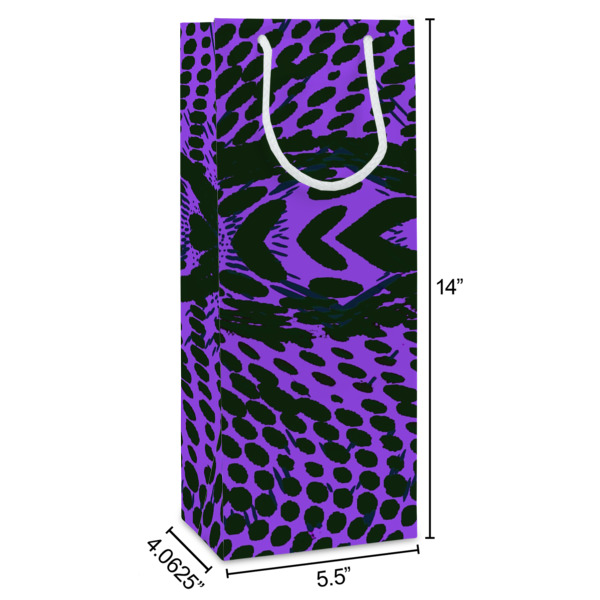 Custom Design - Wine Gift Bag - Dimensions