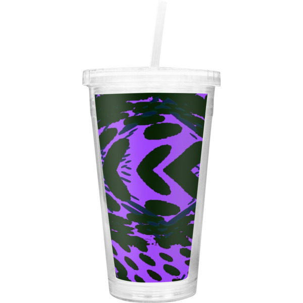 Custom Design Your Own Double Wall Tumbler with Straw