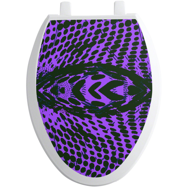 Custom Design - Toilet Seat Decal - Elongated - Front