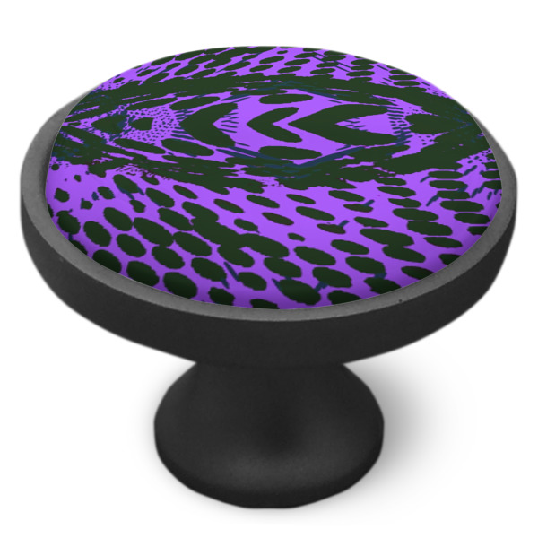 Custom Design - Cabinet Knob - Black - Side