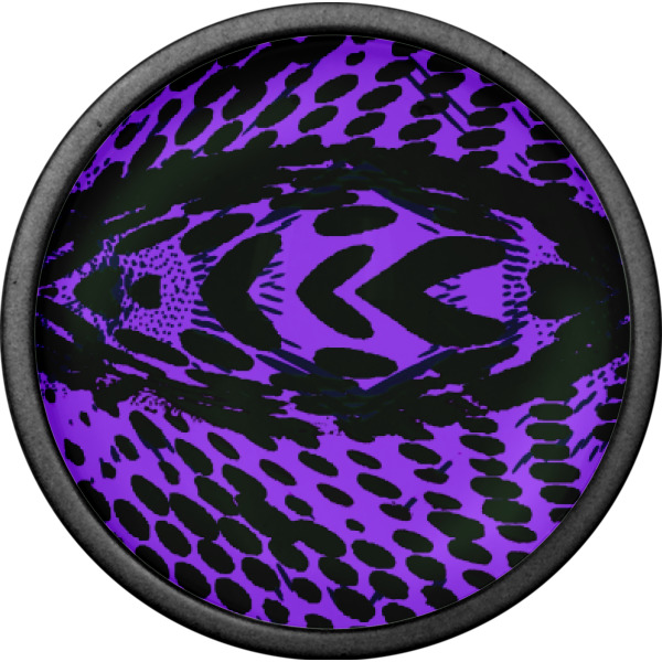 Custom Design - Cabinet Knob - Black - Front