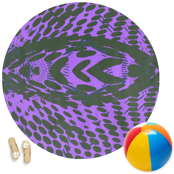 Custom Design Your Own Round Beach Towel