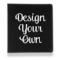 Design Your Own Leather Binder - 1" - Black