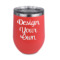 Design Your Own Stemless Stainless Steel Wine Tumbler - Coral - Single-Sided
