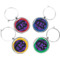 Design Your Own Wine Charms - Set of 4