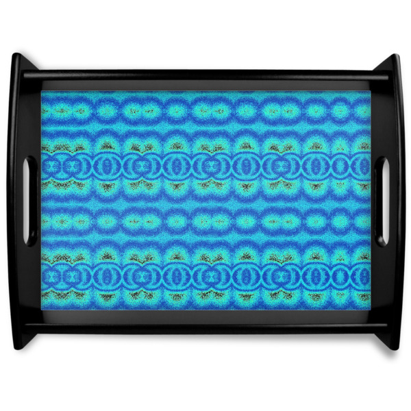 Custom Design Your Own Black Wooden Tray - Large