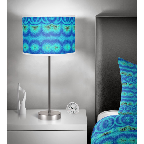 Custom Design - 13" Drum Lampshade - In Room