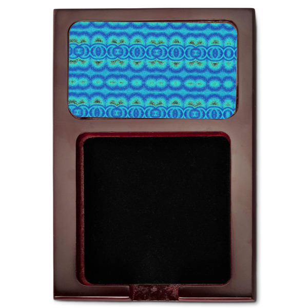 Custom Design - Red Mahogany Sticky Note Holder - Flat