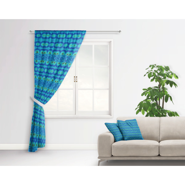 Custom Design - Curtain With Window and Rod - in Room Matching Pillow