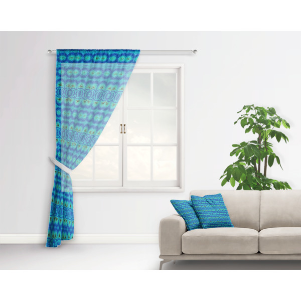 Custom Design - Sheer Curtain With Window and Rod - in Room Matching Pillow