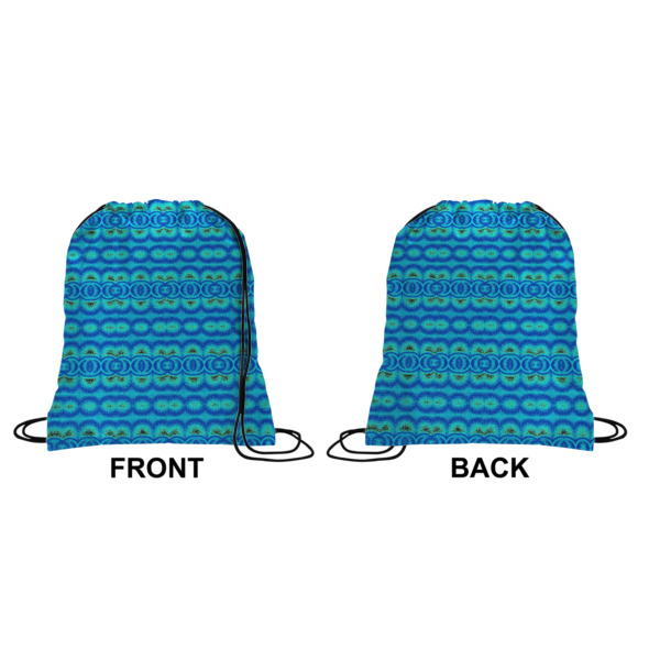 Custom Design - Drawstring Backpack Front & Back Small