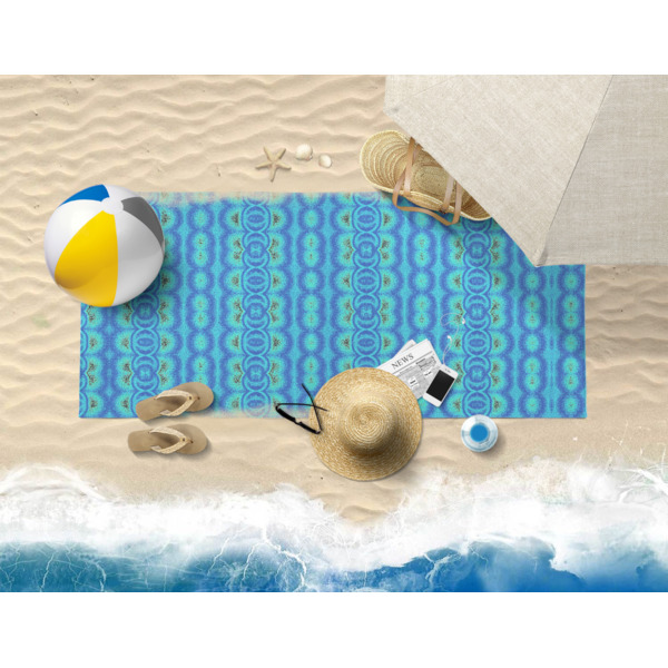 Custom Design - Beach Towel - Lifestyle on Beach