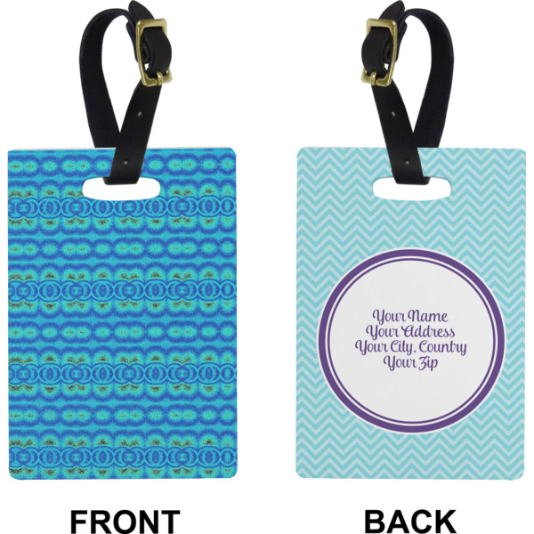 Custom Design - Rectangle Luggage Tag (Front + Back)