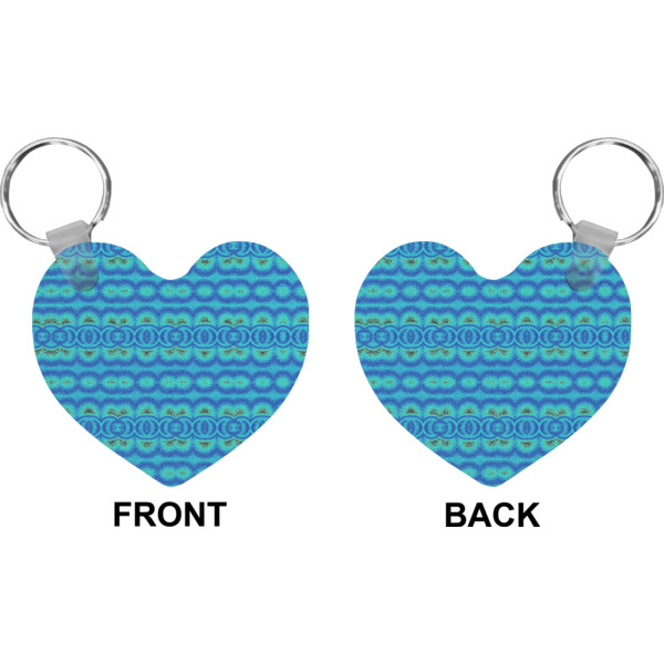 Custom Design - Heart Keychain (Front + Back)