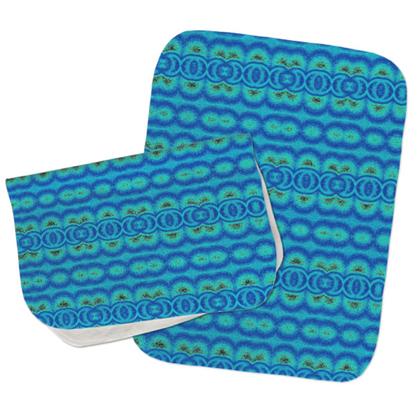 Custom Design - Two Rectangle Burp Cloths - Open & Folded