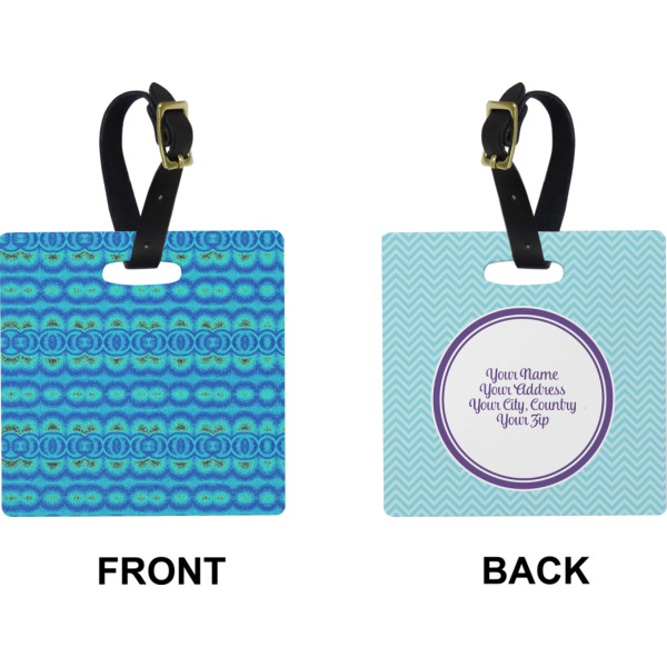 Custom Design - Square Luggage Tag (Front + Back)