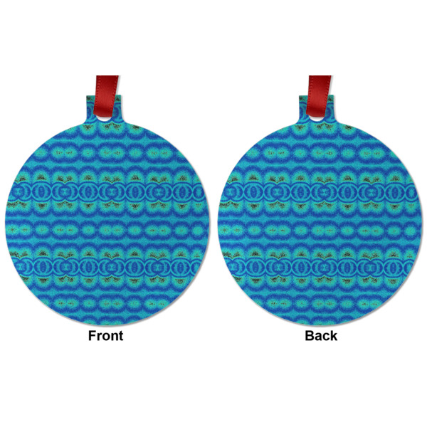 Custom Design - Metal Ball Ornament - Front and Back