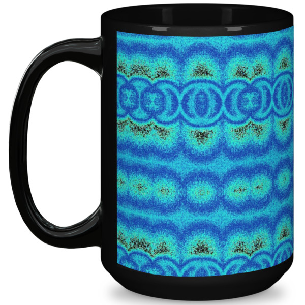 Custom Design Your Own 15 oz Coffee Mug - Black