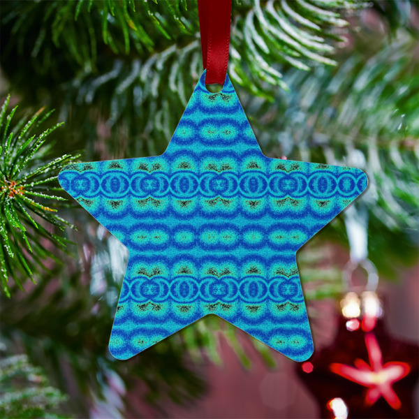 Custom Design - Metal Star Ornament - Lifestyle