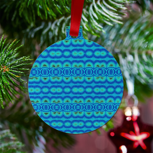 Custom Design - Metal Ball Ornament - Lifestyle