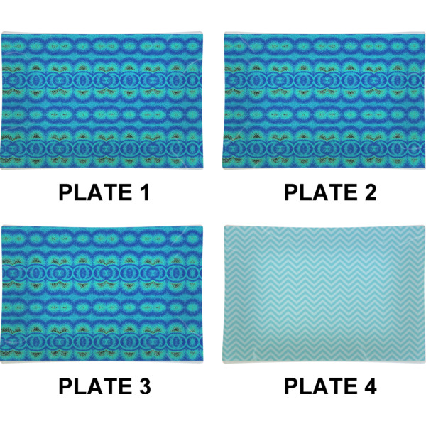 Custom Design - Set of Rectangular Appetizer / Dessert Plates (Approval)