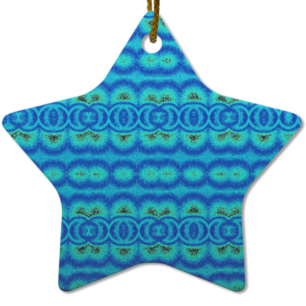 Custom Design - Ceramic Flat Ornament - Star (Front)
