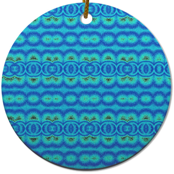 Custom Design - Ceramic Flat Ornament - Circle (Front)