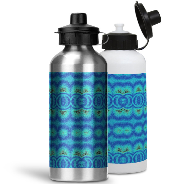 Custom Design - Aluminum Water Bottles - MAIN (white &silver)