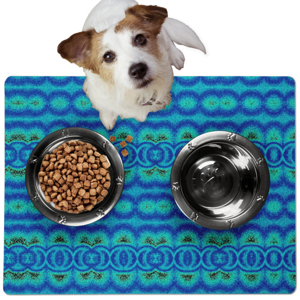 Custom Design - Dog Food Mat - Medium LIFESTYLE