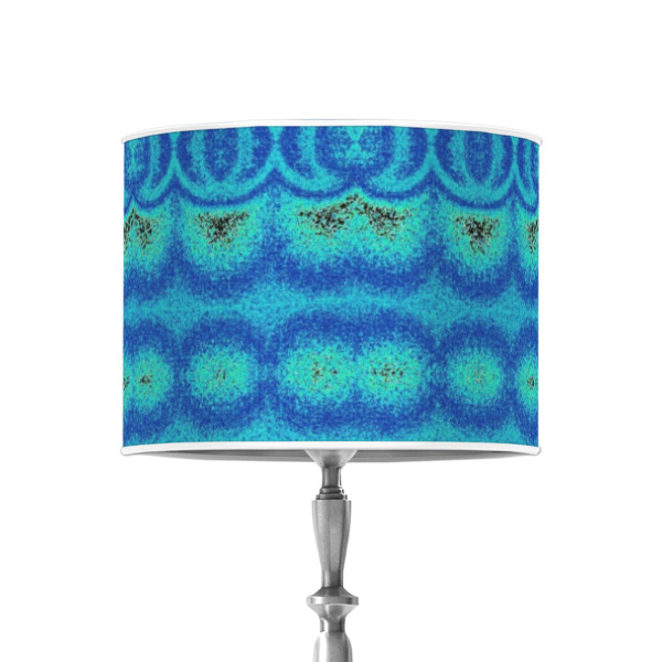 Custom Design - 8" Drum Lampshade - ON STAND (Poly Film)