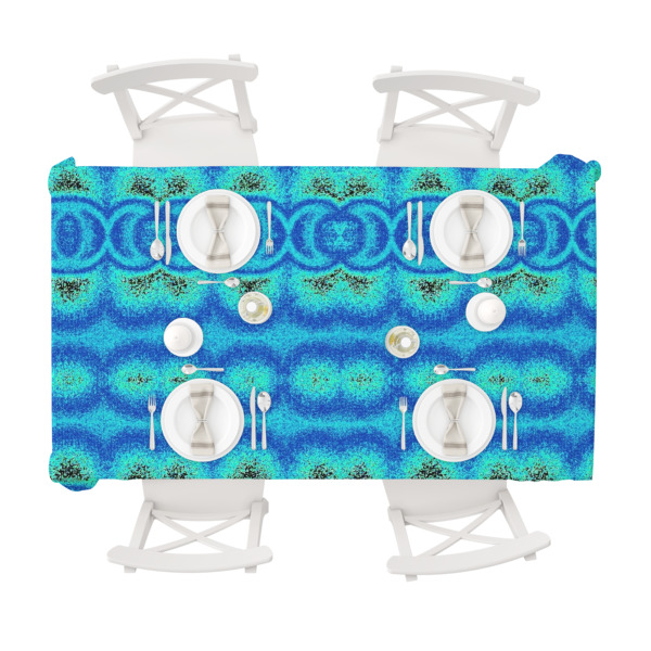 Custom Design - Tablecloths (58"x102") - TOP VIEW (with plates)