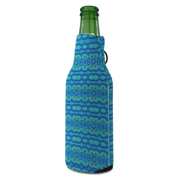 Custom Design - Zipper Bottle Cooler - ANGLE (bottle)