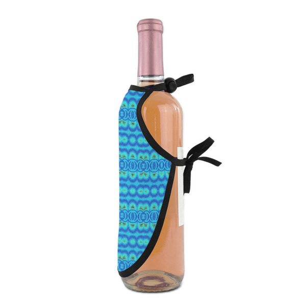 Custom Design - Wine Bottle Apron - DETAIL WITH CLIP ON NECK