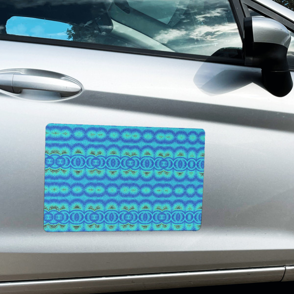 Custom Design - Large Rectangle Car Magnets- In Context