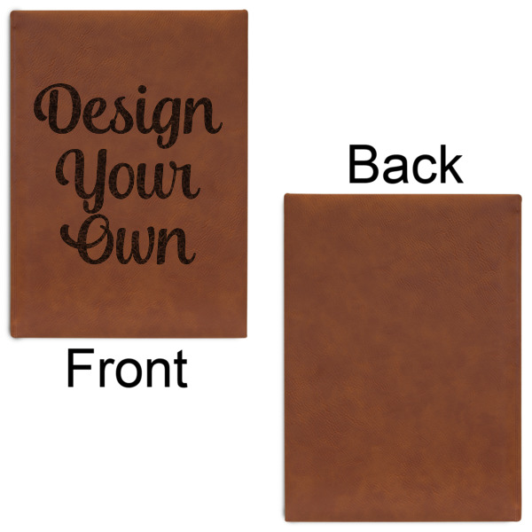 Custom Design - Leatherette Sketchbooks - Large - Single Sided - Front & Back View