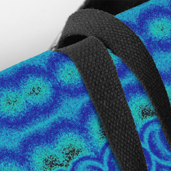 Custom Design - Closeup of Tote w/Black Handles