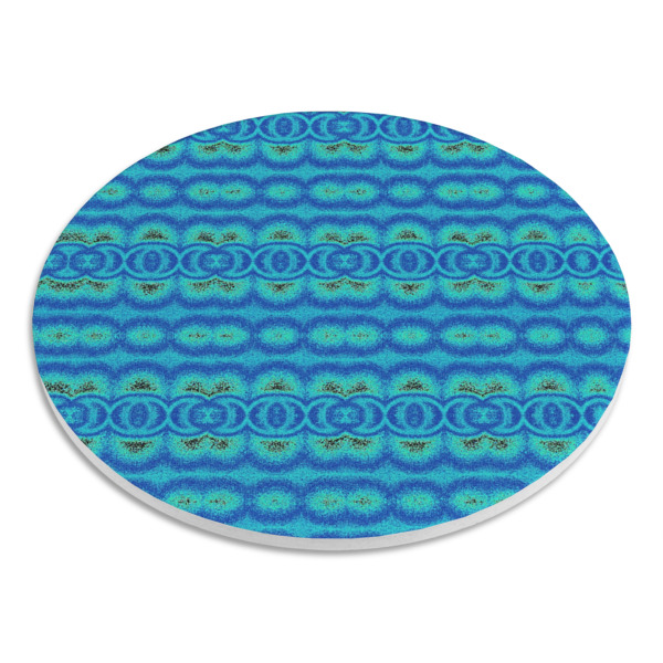 Custom Design - Round Stone Trivet - Angle View