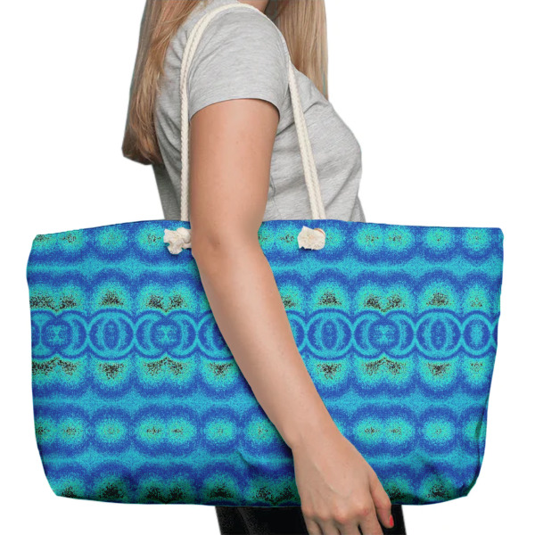 Custom Design - Large Rope Tote Bag - In Context View
