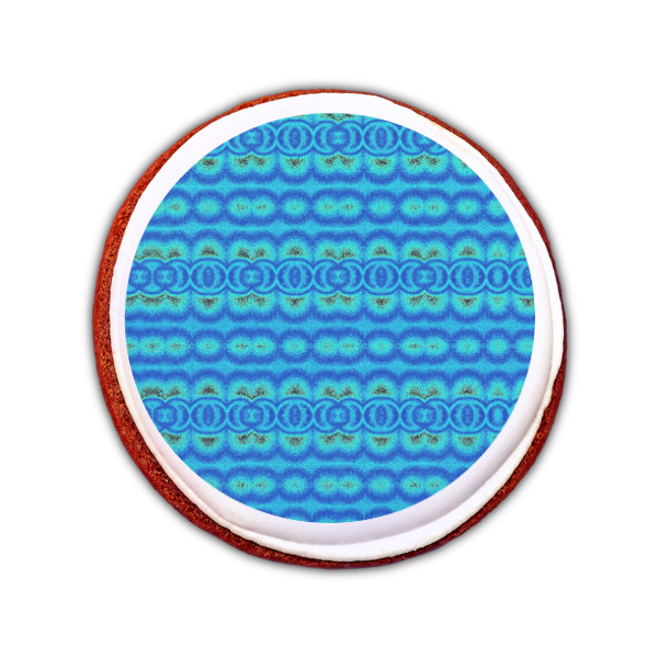 Custom Design - Printed Icing Circle - Small - On Cookie