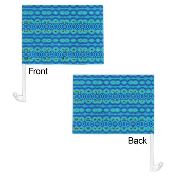 Custom Design - Car Flag - 11" x 8" - Front & Back View