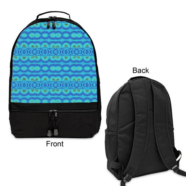 Custom Design - Large Backpack - Black - Front & Back View