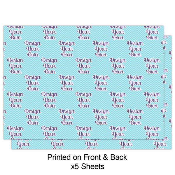 Custom Design - Wrapping Paper Sheet - Double Sided - Front